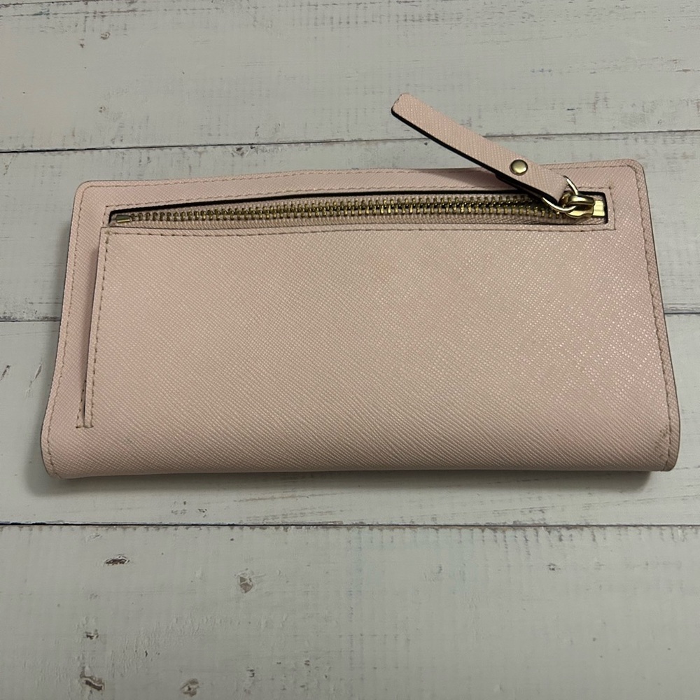Kate Spade Blush Pink Clutch with Gold Accent, COA - Picture 3 of 5